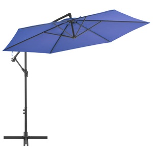 Diverse Hardware, Ampelschirm mit Alu-Mast 300 cm Blau, vidaXL Ampelschirm mit Aluminium-Mast 300 cm Blau