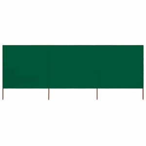 vidaXL, vidaXL 3-teiliges Windschutzgewebe 400 x 80 cm Grün