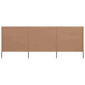 Diverse Hardware, 3-teiliges Windschutzgewebe 400 x 80 cm Taupe