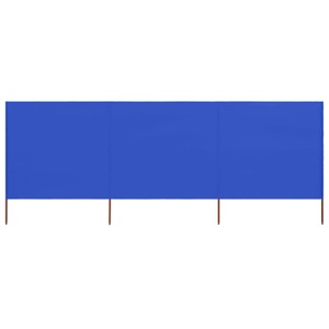 Diverse Hardware, 3-teiliges Windschutzgewebe 400 x 80 cm Azurblau, VidaXL - Windschutz, One Size, Blau