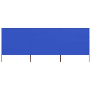 Diverse Hardware, 3-teiliges Windschutzgewebe 400 x 80 cm Azurblau