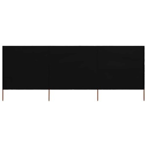 Diverse Hardware, 3-teiliges Windschutzgewebe 400 x 120 cm Schwarz