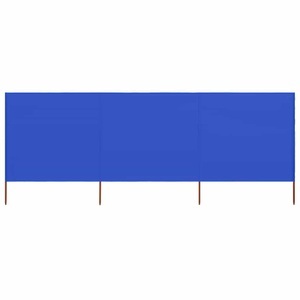 Diverse Hardware, 3-teiliges Windschutzgewebe 400 x 120 cm Azurblau