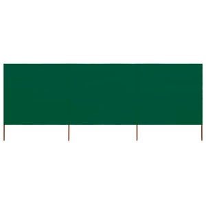 vidaXL, vidaXL 3-teiliges Windschutzgewebe 400 x 160 cm Grün