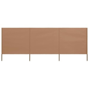 Diverse Hardware, 3-teiliges Windschutzgewebe 400 x 160 cm Taupe