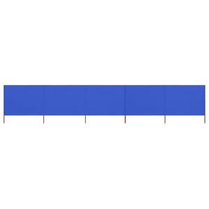 Diverse Hardware, 5-teiliges Windschutzgewebe 600 x 80 cm Azurblau, vidaXL 5-teiliges Windschutzgewebe 600 x 80 cm Azurblau