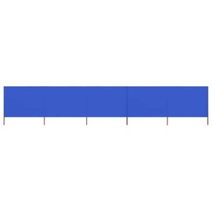 Diverse Hardware, 5-teiliges Windschutzgewebe 600 x 80 cm Azurblau