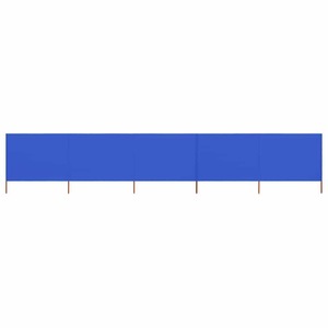 Diverse Hardware, 5-teiliges Windschutzgewebe 600 x 120 cm Azurblau