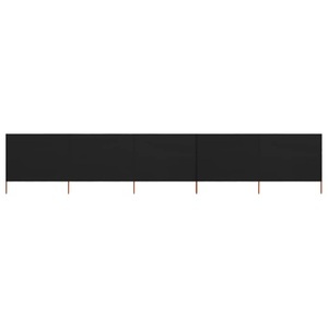 Diverse Hardware, 5-teiliges Windschutzgewebe 600 x 160 cm Schwarz, vidaXL 5-teiliges Windschutzgewebe 600 x 160 cm Schwarz