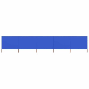 Diverse Hardware, 5-teiliges Windschutzgewebe 600 x 160 cm Azurblau