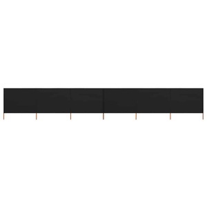 Diverse Hardware, 6-teiliges Windschutzgewebe 800 x 80 cm Schwarz