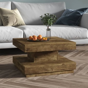 vidaXL, vidaXL Couchtisch Dunkelbraun 60x60x35 cm MDF