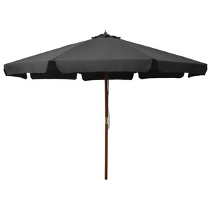 Diverse Hardware, Sonnenschirm mit Holzmast 330 cm Anthrazit, vidaXL Sonnenschirm mit Holzmast 330 cm Anthrazit