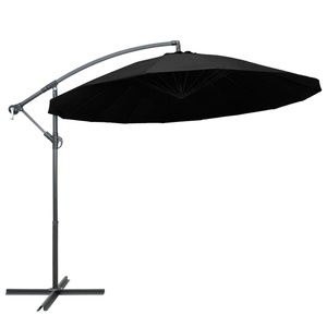 Diverse Hardware, Ampelschirm Schwarz 3 m Aluminium-Mast, vidaXL Ampelschirm Schwarz 3 m Aluminium-Mast
