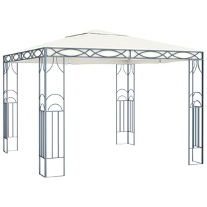 vidaXL, vidaXL Pavillon 300 x 300 cm Cremeweiß