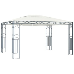 vidaXL, vidaXL Pavillon 400 x 300 cm Cremeweiß, vidaXL Pavillon 400 x 300 cm Cremeweiß