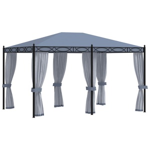 vidaXL, vidaXL Pavillon mit Mückennetze 3x4 m Anthrazit Stahl, vidaXL Pavillon mit Mückennetze 3x4 m Anthrazit Stahl