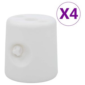 vidaXL, vidaXL Pavillon-Gewichte 4 Stk. PE Weiß