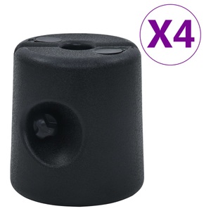 Diverse Hardware, Pavillon-Gewichte 4 Stk. PE Schwarz
