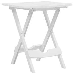 vidaXL, vidaXL Gartentisch Klappbar 45,5 x 38,5 x 50 cm Weiß, vidaXL Gartentisch Klappbar 44,5x38,5x50 cm Weiß