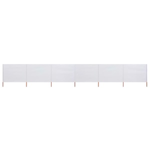 vidaXL, vidaXL 6-teiliges Windschutzgewebe 800 x 120 cm Sandweiß, vidaXL 6-teiliges Windschutzgewebe 800 x 120 cm Sandweiß