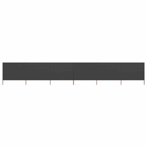 Diverse Hardware, 6-teiliges Windschutzgewebe 800 x 160 cm Anthrazit