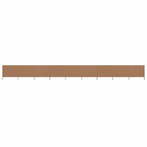 Diverse Hardware, 9-teiliges Windschutzgewebe 1200 x 120 cm Taupe