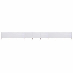 vidaXL, vidaXL 9-teiliges Windschutzgewebe 1200 x 160 cm Sandweiß