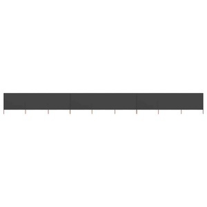 Diverse Hardware, 9-teiliges Windschutzgewebe 1200 x 160 cm Anthrazit