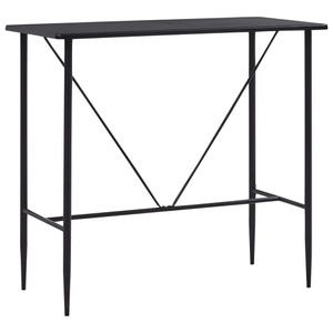 Diverse Hardware, Bartisch Schwarz 120 x 60 x 110 cm MDF, vidaXL Bartisch Schwarz 120 x 60 x 110 cm MDF