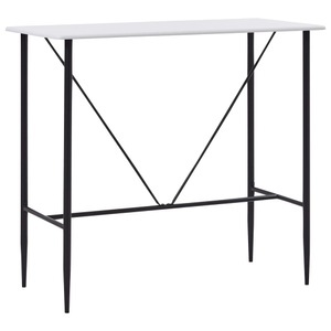 Diverse Hardware, Bartisch Weiss 120 x 60 x 110 cm MDF, vidaXL Bartisch Weiß 120 x 60 x 110 cm MDF
