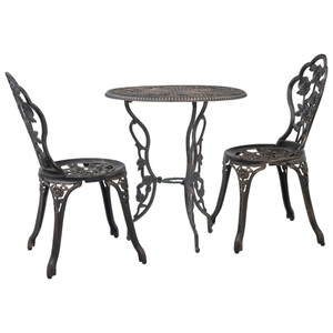 Diverse Hardware, 3-tlg. Bistro-Set Aluminiumguss, vidaXL 3-tlg. Bistro-Set Aluminiumguss