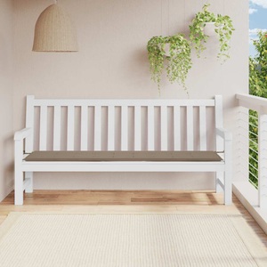 vidaXL, vidaXL Gartenbank-Auflage Taupe 200x50x4 cm, vidaXL Gartenbank-Auflage Taupe 200x50x3 cm Oxford-Gewebe