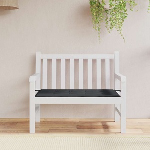 vidaXL, vidaXL Gartenbank-Auflage Schwarz 120x50x4 cm
