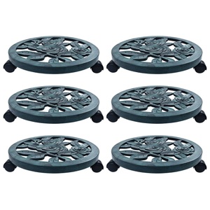 vidaXL, vidaXL Pflanzenroller 6 Stk. Grün 38 cm Kunststoff, vidaXL Pflanzenroller 6 Stk. Grün 38 cm Kunststoff
