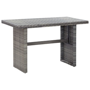 Diverse Hardware, Gartentisch Anthrazit 110 x 60 x 67 cm Poly Rattan, 
