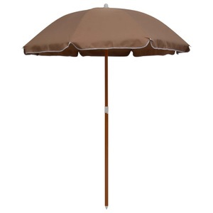 Diverse Hardware, Sonnenschirm mit Stahlmast 180 cm Taupe, vidaXL Sonnenschirm mit Stahl-Mast 180 cm Taupe