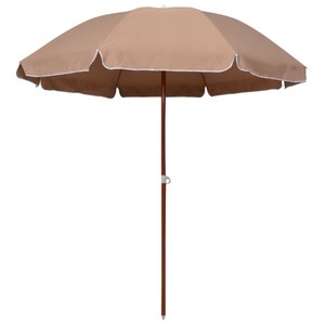 Diverse Hardware, Sonnenschirm mit Stahlmast 240 cm Taupe, vidaXL Sonnenschirm mit Stahl-Mast 240 cm Taupe