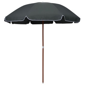 Diverse Hardware, Sonnenschirm mit Stahlmast 240 cm Anthrazit, vidaXL Sonnenschirm mit Stahl-Mast 240 cm Anthrazit