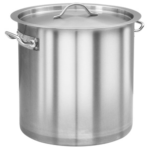vidaXL, vidaXL Suppentopf 25 L 32×32 cm Edelstahl, vidaXL Kochtopf 26 L 32x32 cm Edelstahl