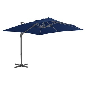 Diverse Hardware, Ampelschirm mit Aluminium-Mast 3 x 3 m Azurblau, vidaXL Ampelschirm mit Aluminium-Mast 3x3 cm Azurblau