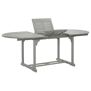 Diverse Hardware, Gartentisch Grau 200 x 100 x 74 cm Massivholz Akazie, vidaXL Gartentisch Grau 200x100x75 cm Massivholz Akazie