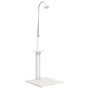 Diverse Hardware, Gartendusche Weiss Holz, vidaXL Gartendusche Holz Weiß