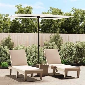 vidaXL, vidaXL Sonnenschirm mit Aluminium-Mast 2x1,5 m Sandweiß