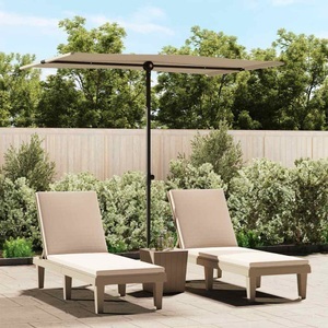 Diverse Hardware, Sonnenschirm mit Aluminium-Mast 2x1,5 m Taupe, vidaXL Sonnenschirm mit Aluminium-Mast 2x1,5 m Taupe