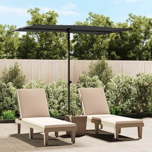 Diverse Hardware, Sonnenschirm mit Aluminium-Mast 2x1,5 m Schwarz, vidaXL Sonnenschirm mit Aluminium-Mast 2x1,5 m Schwarz