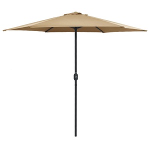 Diverse Hardware, Sonnenschirm mit Aluminium-Mast 270 x 246 cm Taupe, vidaXL Sonnenschirm mit Aluminium-Mast 270x246 cm Taupe