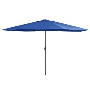 Diverse Hardware, Sonnenschirm mit Metall-Mast 400 cm Azurblau