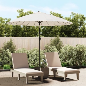 vidaXL, vidaXL Sonnenschirm mit Aluminium-Mast 270 cm Sandweiß