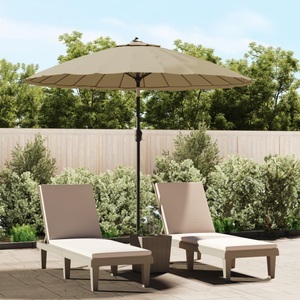 Diverse Hardware, Sonnenschirm mit Aluminium-Mast 270 cm Taupe, vidaXL Sonnenschirm mit Aluminium-Mast 270 cm Taupe